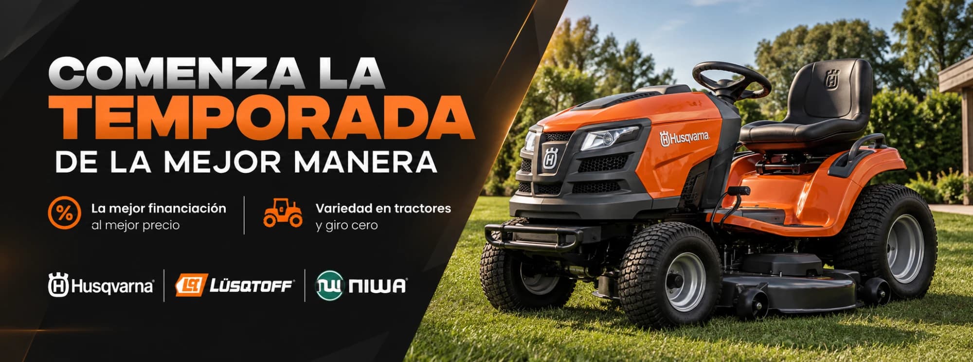 Comenzá la temporada de la mejor manera: Husqvarna, Lusqtoff y Niwa