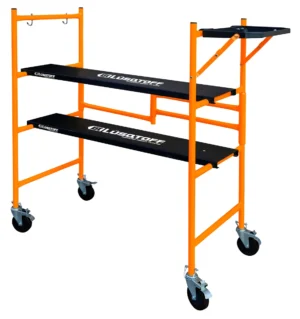 ANDAMIO PORTATIL LUSQTOFF HASTA 227KG C/RUEDAS Y TABLON