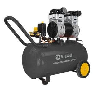 COMPRESOR  50 LTS 220V 2HP NIWA ULTRA SILENCIOSO LIBRE ACEITE ASW50