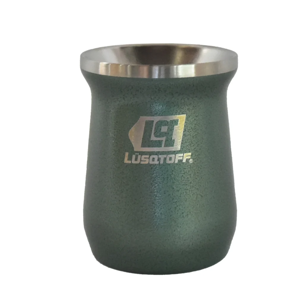 MATE LUSQTOFF DE ACERO INOXIDABLE VERDE