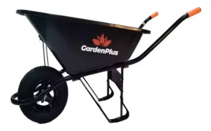CARRETILLA PLASTICA 120L GARDEN PLUS NEGRA R/NEUMATICA