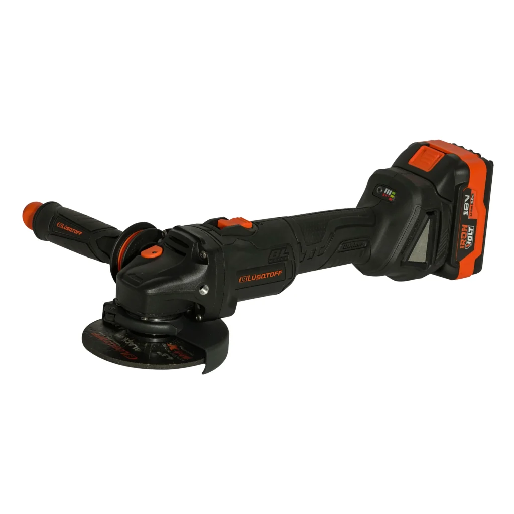 BAT - AMOLADORA 4.1/2 LUSQTOFF BLACK 18V 4HA 2BAT Y CARG BRUSHLES