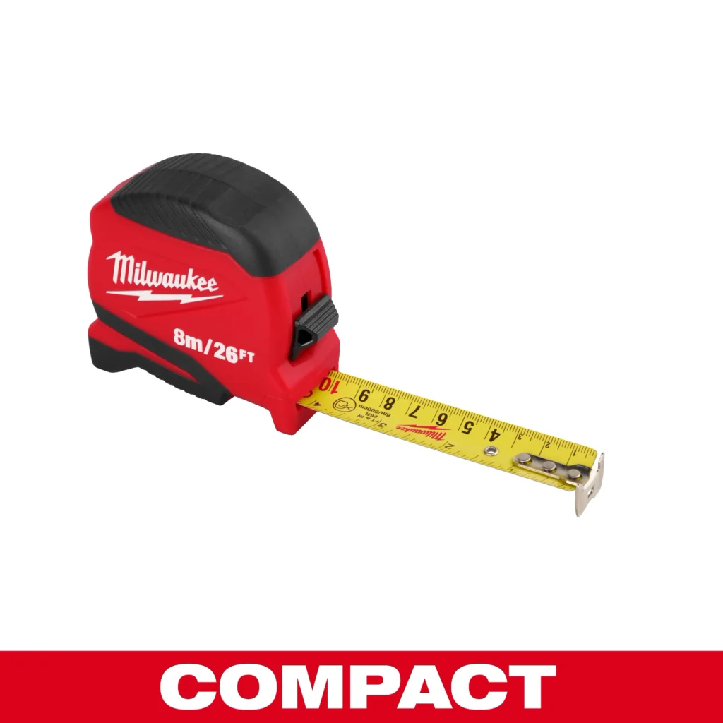 CINTA METRICA  8MTS 25MM MILWAUKEE COMPACTA