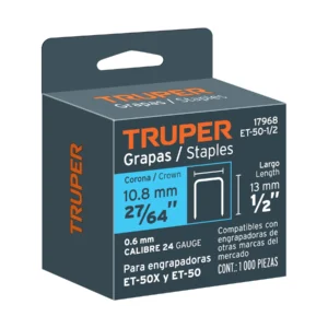 GRAPA TRUPER 12.5MM H12MM X1000