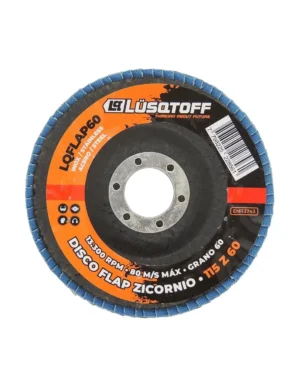 DISCO FLAP LUSQTOFF 115 G60 ZIRCONIO ACERO
